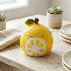 Lemon Shaped Sugar Bowl